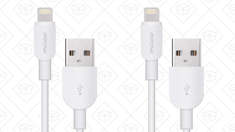 2-Pack Lightning Cables, $8 with code HZ4AQL26